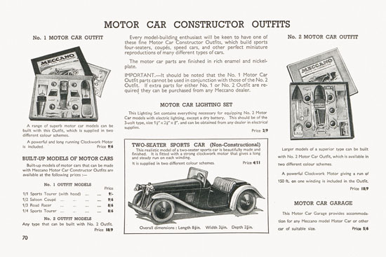 Meccano Katalog 1939-1940