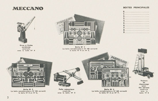 Meccano Katalog 1954