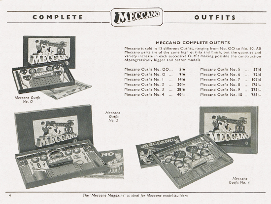 Meccano Katalog 1955