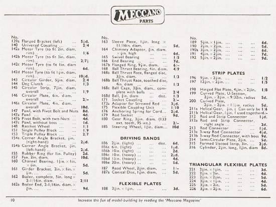 Meccano Katalog 1955