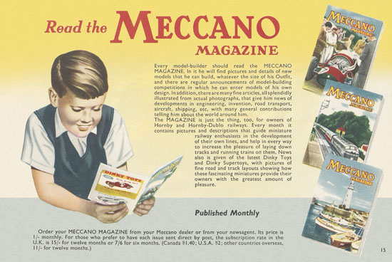 Meccano Katalog 1956