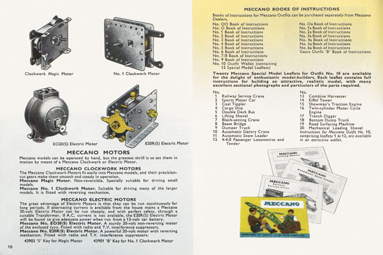 Seite 10 Meccano Katalog 1957