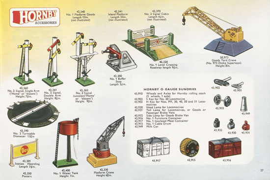 Seite 27 Meccano Katalog 1957