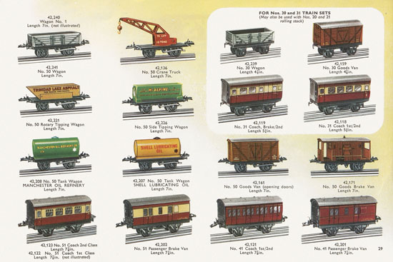 Seite 29 Meccano Katalog 1957