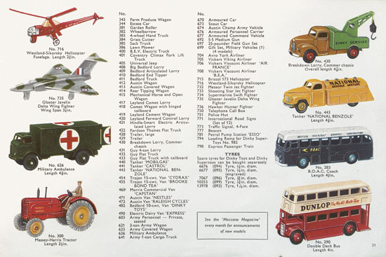 Seite 31 Meccano Katalog 1957
