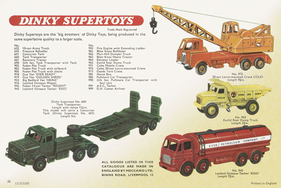 Seite 32 Meccano Katalog 1957