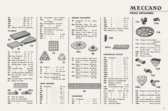 Meccano Katalog 1957 français