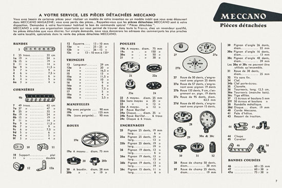 Meccano Katalog 1958