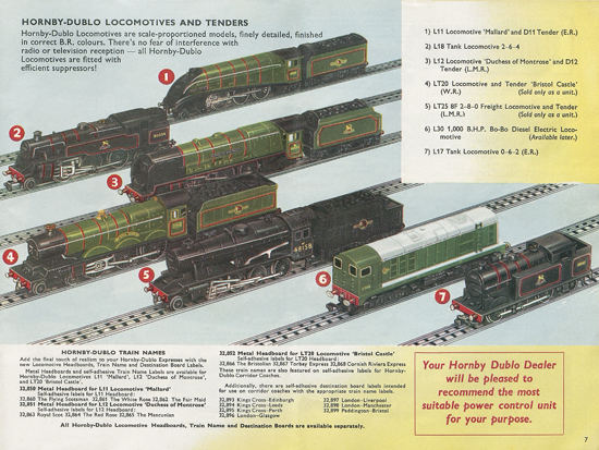 Meccano Katalog 1958