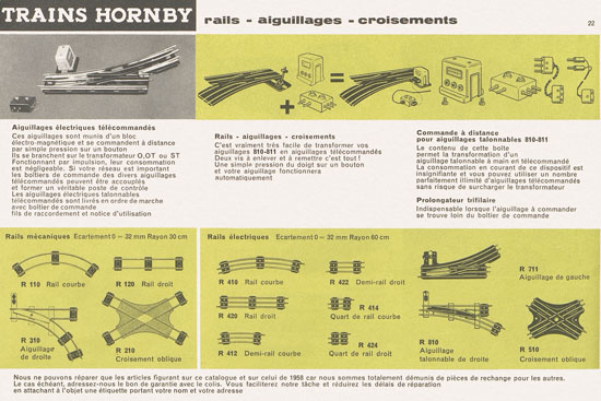 Meccano Katalog 1959 français