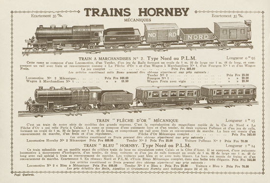 Meccano Trains Hornby 1931-1932