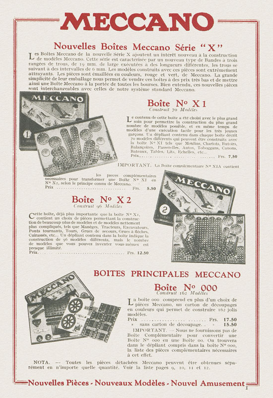 Meccano et Trains Hornby Katalog 1933