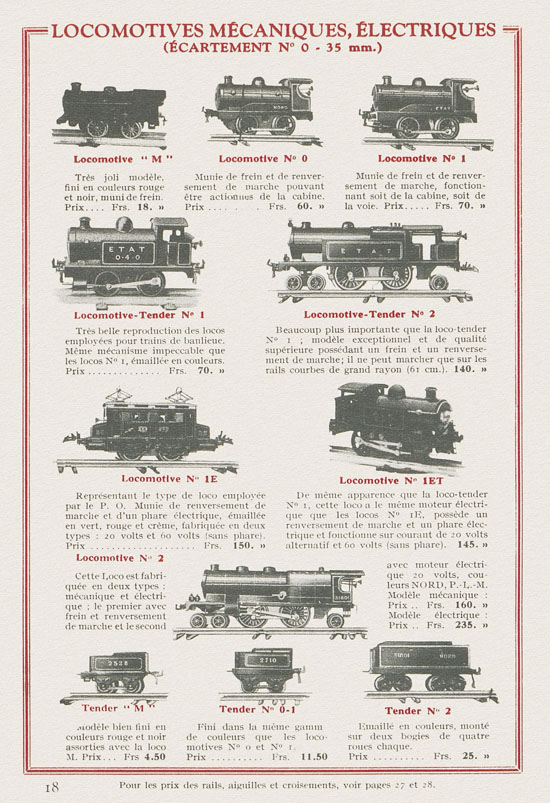 Meccano et Trains Hornby Katalog 1933