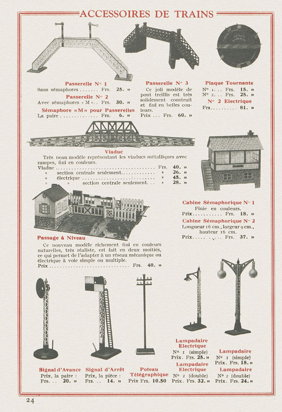 Meccano et Trains Hornby Katalog 1933