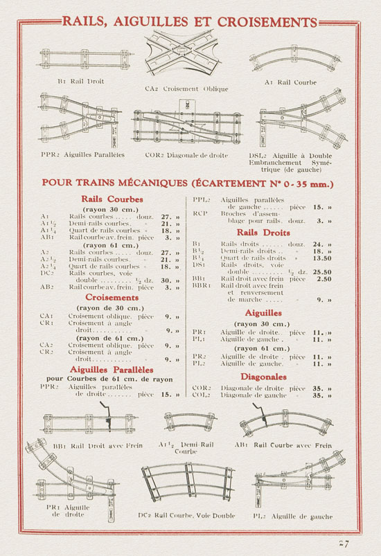 Meccano et Trains Hornby Katalog 1933