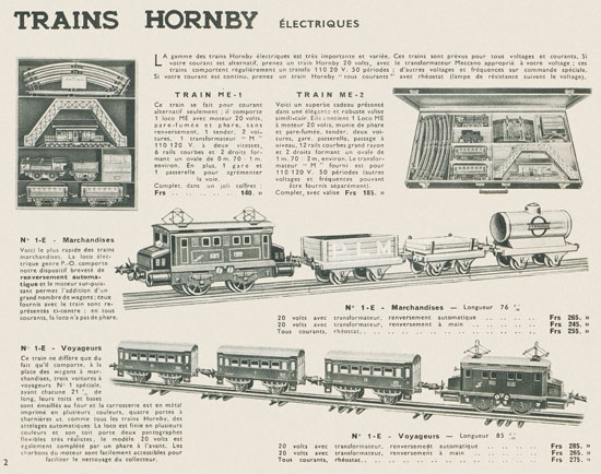 Meccano Mecanique en miniature 1935-1936