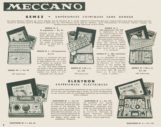 Meccano Mecanique en miniature 1935-1936