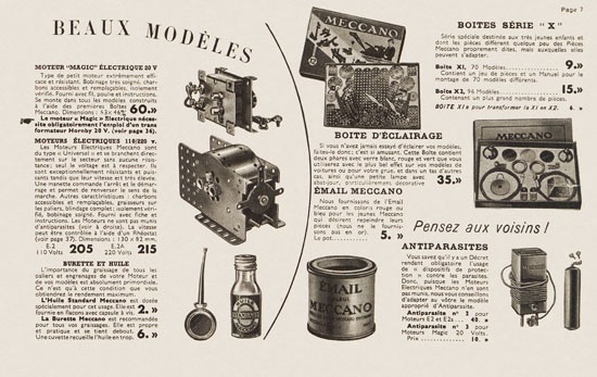 Meccano Le Livre des Meilleurs Jouets Katalog 1938-1939