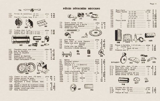 Seite 13 Meccano Le Livre des Meilleurs Jouets Katalog 1938-1939