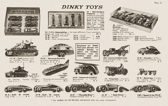 Seite 21 Meccano Le Livre des Meilleurs Jouets Katalog 1938-1939