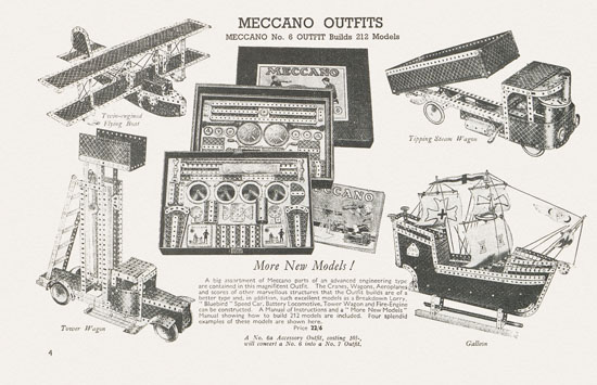 Meccano The Stars send their Message Katalog 1939-1940