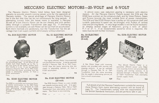 Meccano The Stars send their Message Katalog 1939-1940