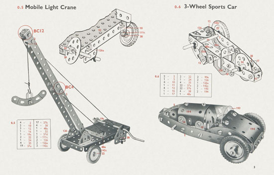 Meccano Book of models 0-1 1962