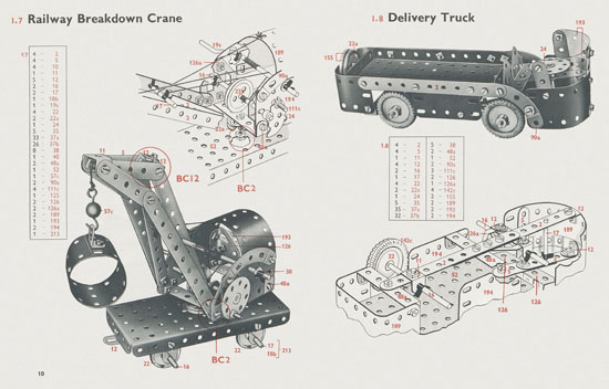 Meccano Book of models 0-1 1962