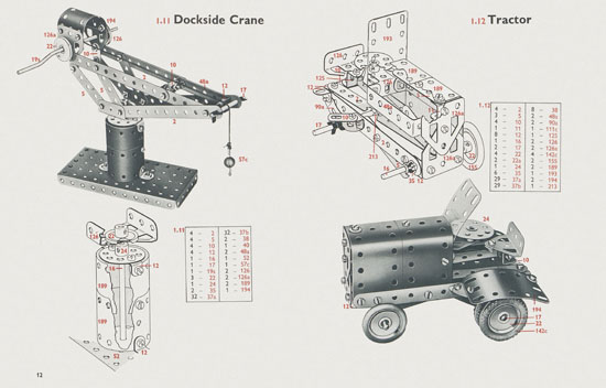 Meccano Book of models 0-1 1962