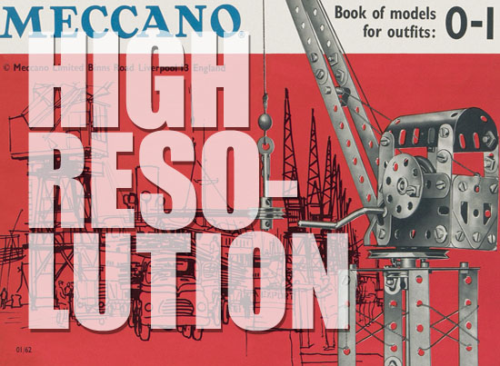 Meccano Book of models 0-1 1962