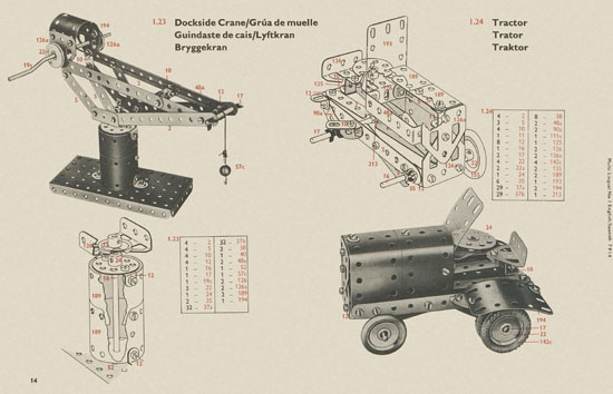 Meccano Book of models 1-67 1967