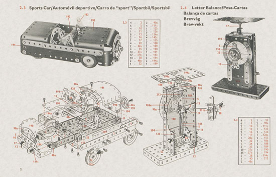 Meccano Book of models 2-3 1964