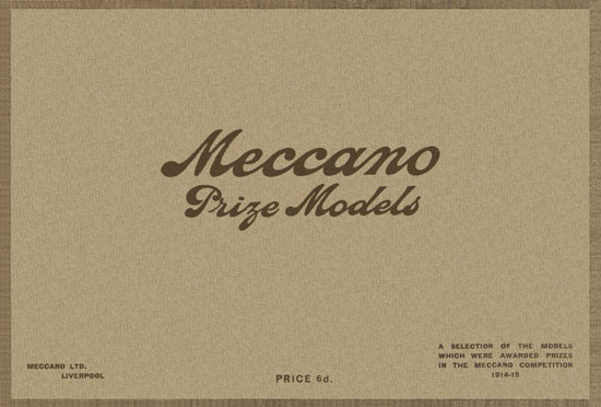 Meccano Prize Models catalog 1914-1915