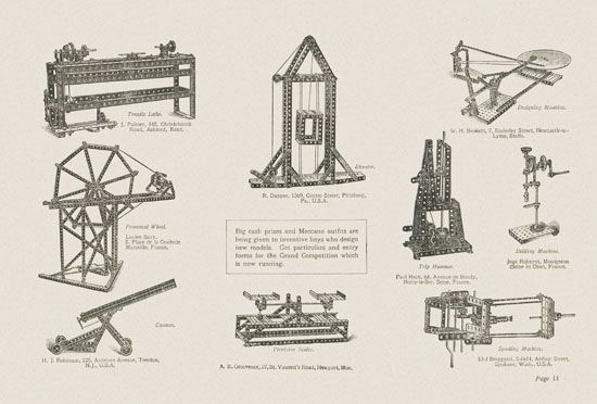 Meccano Prize Models catalog 1914-1915