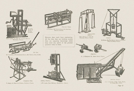 Meccano Prize Models catalog 1914-1915