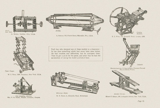 Meccano Prize Models catalog 1914-1915