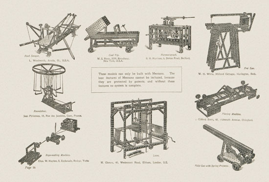 Meccano Prize Models catalog 1914-1915