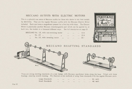 Meccano Prize Models catalog 1914-1915