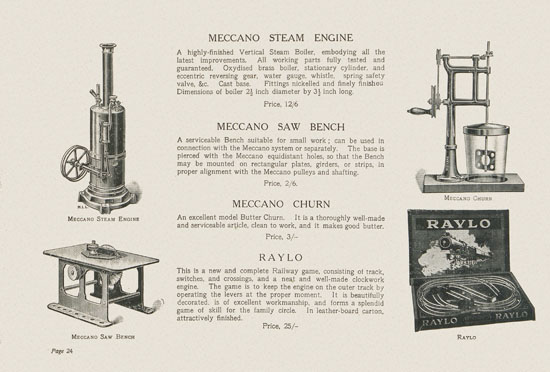 Meccano Prize Models catalog 1914-1915