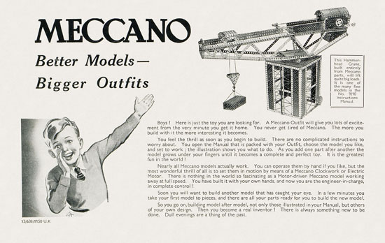 Meccano Toys of Quality catalog 1938-1939