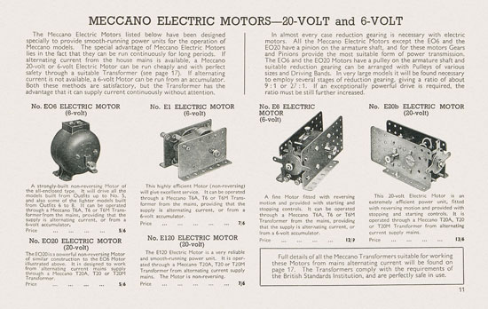 Meccano Toys of Quality catalog 1938-1939