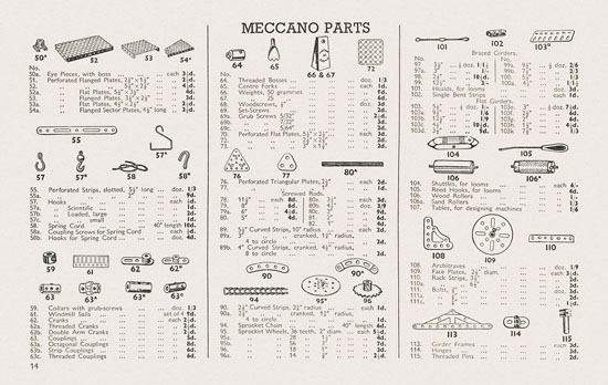 Meccano Toys of Quality catalog 1938-1939