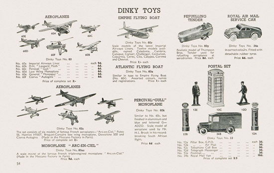 Meccano Toys of Quality catalog 1938-1939