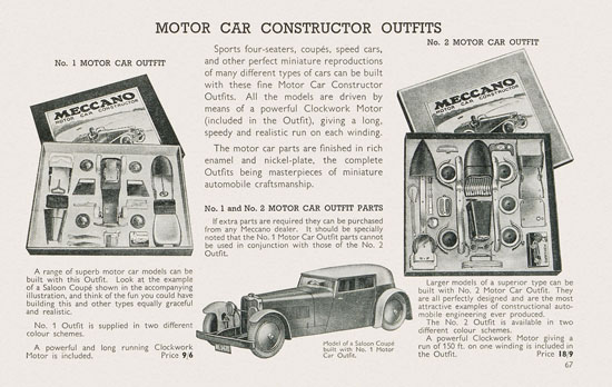 Meccano Toys of Quality catalog 1938-1939