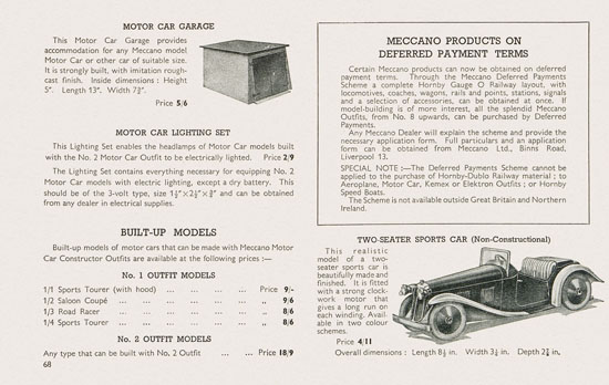 Meccano Toys of Quality catalog 1938-1939