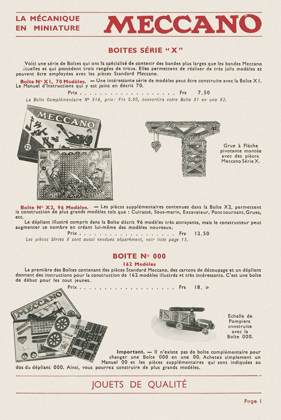 Meccano catalogue 1934