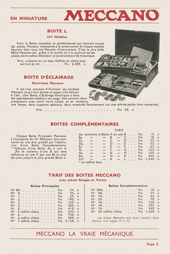 Meccano catalogue 1934