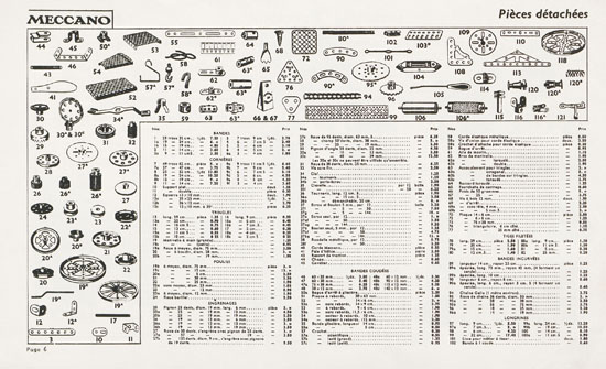 Meccano Jouets catalogue 1936-1937