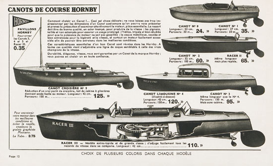 Meccano Jouets catalogue 1936-1937