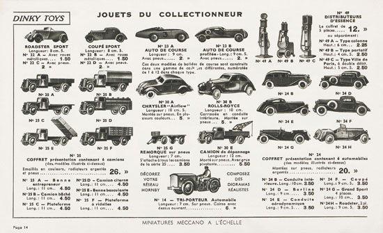 Meccano Jouets catalogue 1936-1937